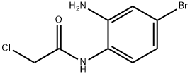 N-(2-氨基-4-溴苯基)-2-氯乙酰胺 结构式