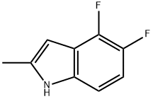 2-甲基-4,5-二氟吲哚 结构式