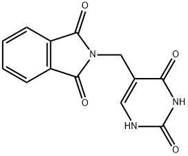 N-(2,4-dioxo-1,2,3,4-tetrahydro-pyrimidin-5-ylmethyl)-phthalimide 结构式