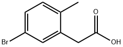 2 - (5 - 溴-2 - 甲基苯基)乙酸 结构式