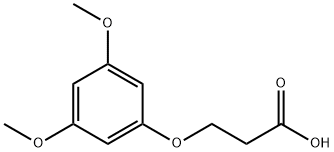 3-(3,5-二甲氧基苯氧基)丙酸 结构式