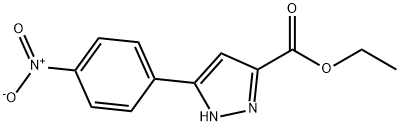 5-(4-硝基苯基)-1H-吡唑-3-羧酸乙酯 结构式