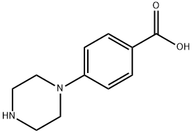 4-(哌嗪-1-基)苯甲酸 结构式