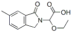 2H-Isoindole-2-acetic  acid,  -alpha--ethoxy-1,3-dihydro-6-methyl-1-oxo- 结构式