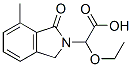 2H-Isoindole-2-acetic  acid,  -alpha--ethoxy-1,3-dihydro-7-methyl-1-oxo- 结构式