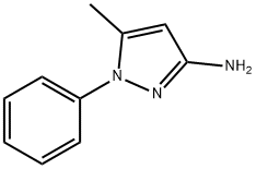 5-甲基-1-苯基-1H-吡唑-3-胺 结构式