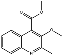 3-甲氧基-2-甲基喹啉-4-甲酸甲酯 结构式