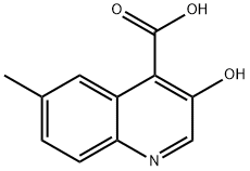 3-羟基-6-甲基喹啉-4-羧酸 结构式