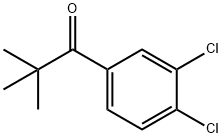 1-(3,4-二氯苯基)-2,2-二甲基丙-1-酮 结构式