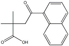 2,2-DIMETHYL-4-(1-NAPHTHYL)-4-OXOBUTYRIC ACID 结构式
