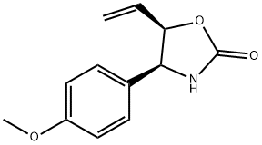 (4R,5S)-4-(4-METHOXYPHENYL)-5-VINYLOXAZOLIDIN-2-ONE 结构式