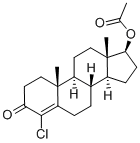 4-Chloro-17β-hydroxy-4-androsten-3-one17-Acetate