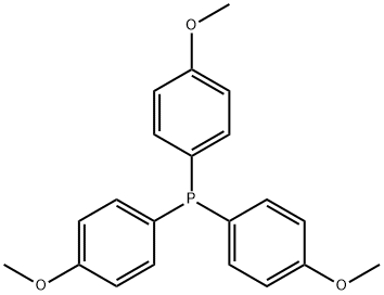 三(4-甲氧基苯基)膦 结构式