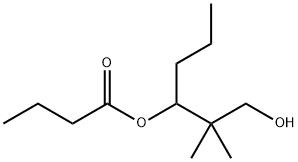 1-(2-hydroxy-1,1-dimethylethyl)butyl butyrate 结构式