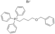 (4-BENZYLOXYBUTYL)TRIPHENYLPHOSPHONIUM BROMIDE 结构式