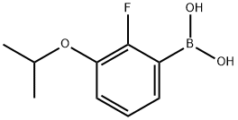 2-FLUORO-3-ISOPROPOXYPHENYLBORONIC ACID 结构式