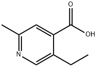 5-乙基-2-甲基异烟酸 结构式