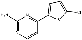 4-(5-氯-2-噻吩)-2-氨基嘧啶 结构式