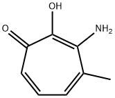 2,4,6-Cycloheptatrien-1-one,  3-amino-2-hydroxy-4-methyl- 结构式