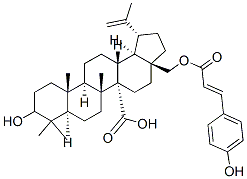3-hydroxy-(28-4-coumaroyloxy)lup-20(29)-en-27-oic acid 结构式