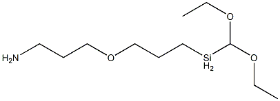 3-[3-(diethoxymethylsilyl)propoxy]propylamine 结构式
