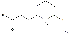 4-(diethoxymethylsilyl)butyric acid 结构式