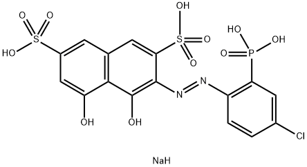 偶氮氯磷 I 结构式