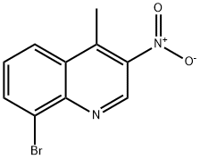 3-硝基-4-甲基-8-溴喹啉 结构式