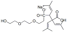 sodium 4-[2-[2-(2-hydroxyethoxy)ethoxy]ethyl] 2-(triisobutenyl)succinate 结构式