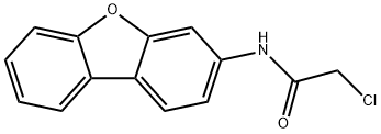 2-氯-N-二苯并[B,D]呋喃-3-基乙酰胺 结构式