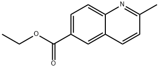 2-甲基-6-喹啉甲酸乙酯 结构式