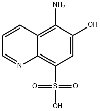 8-Quinolinesulfonic  acid,  5-amino-6-hydroxy- 结构式
