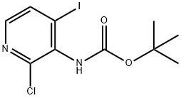 (2-CHLORO-4-IODO-PYRIDIN-3-YL)-CARBAMIC ACID TERT-BUTYL ESTER 结构式