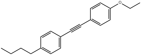 1-丁基-4-[2-(4-乙氧苯基)乙炔基]苯 结构式