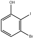 2-碘-3-溴苯酚 结构式