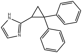 2-(2,2-二苯基环丙基)-1H-咪唑  结构式