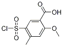 5-(氯磺酰基)-2-甲氧基-4-甲基苯甲酸 结构式