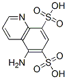 6,8-Quinolinedisulfonic  acid,  5-amino- 结构式