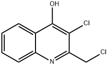 4-Quinolinol,  3-chloro-2-(chloromethyl)- 结构式