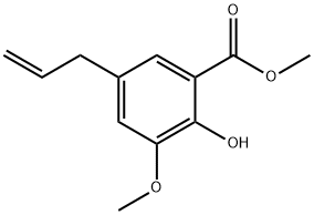 5-烯丙基-3-甲氧基水杨酸甲酯 结构式