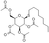 Octyl2,3,4,6-tetra-O-acetyl-b-D-thioglucopyranoside 结构式