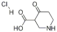 3-Piperidinecarboxylic acid, 4-oxo-, hydrochloride 结构式