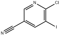 6-Chloro-5-iodonicotinonitrile 结构式