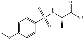 2-(4-甲氧基苯磺酰氨基)丙酸 结构式