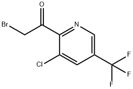 ETHANONE, 2-BROMO-1-[3-CHLORO-5-(TRIFLUOROMETHYL)-2-PYRIDINYL]- 结构式