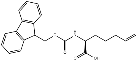 (S)-N-FMOC-2-(4'-PENTENYL)GLYCINE 结构式