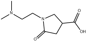 1-[2-(二甲基氨基)乙基]-5-氧代吡咯烷-3-羧酸 结构式