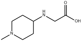 N-(1-甲基哌啶-4-基)甘氨酸 2HCL 结构式