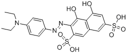 2-(4-Diethylaminophenyl)azo-8-hydroxy-1-naphthol-3,6-disulfonicacid 结构式