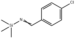 N-(三甲基硅基)-4-氯苯甲醛亚胺 结构式
